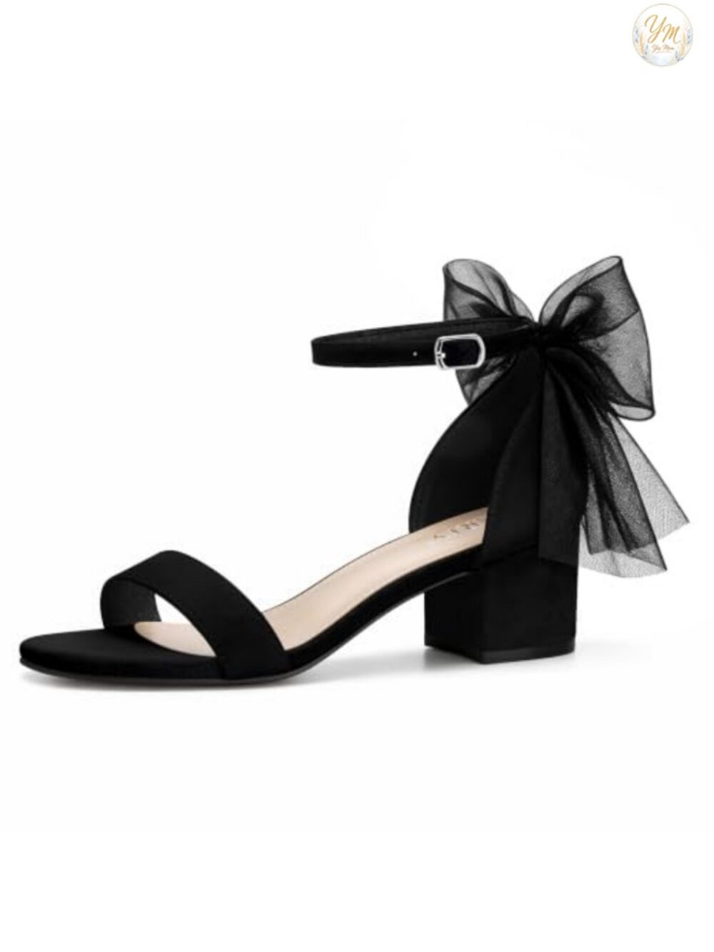 Women's Open Toe Ankle Strap Low Block Chunky Heels Sandals Faux Leather